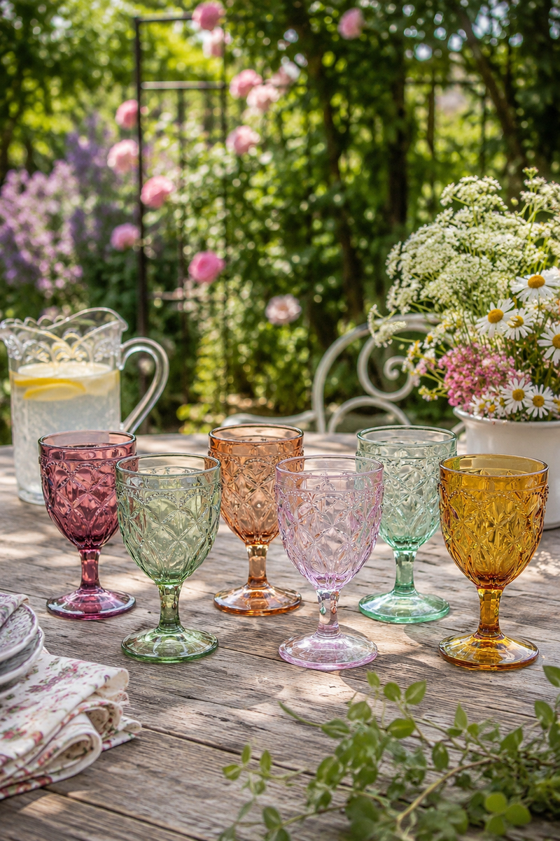 Set 6 Calici Colorati Saint Emilion Chic Antique