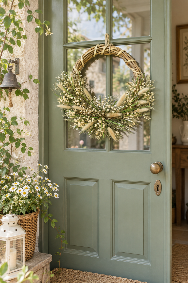 Ghirlanda naturale con fiori essiccati – Ø 40 cm