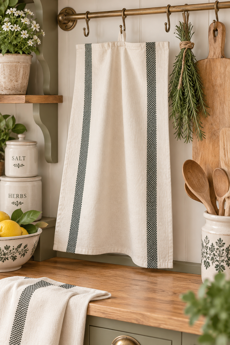 Canovaccio Strofinaccio a Righe 100% Cotone Chole Ib laursen– 50x70 cm