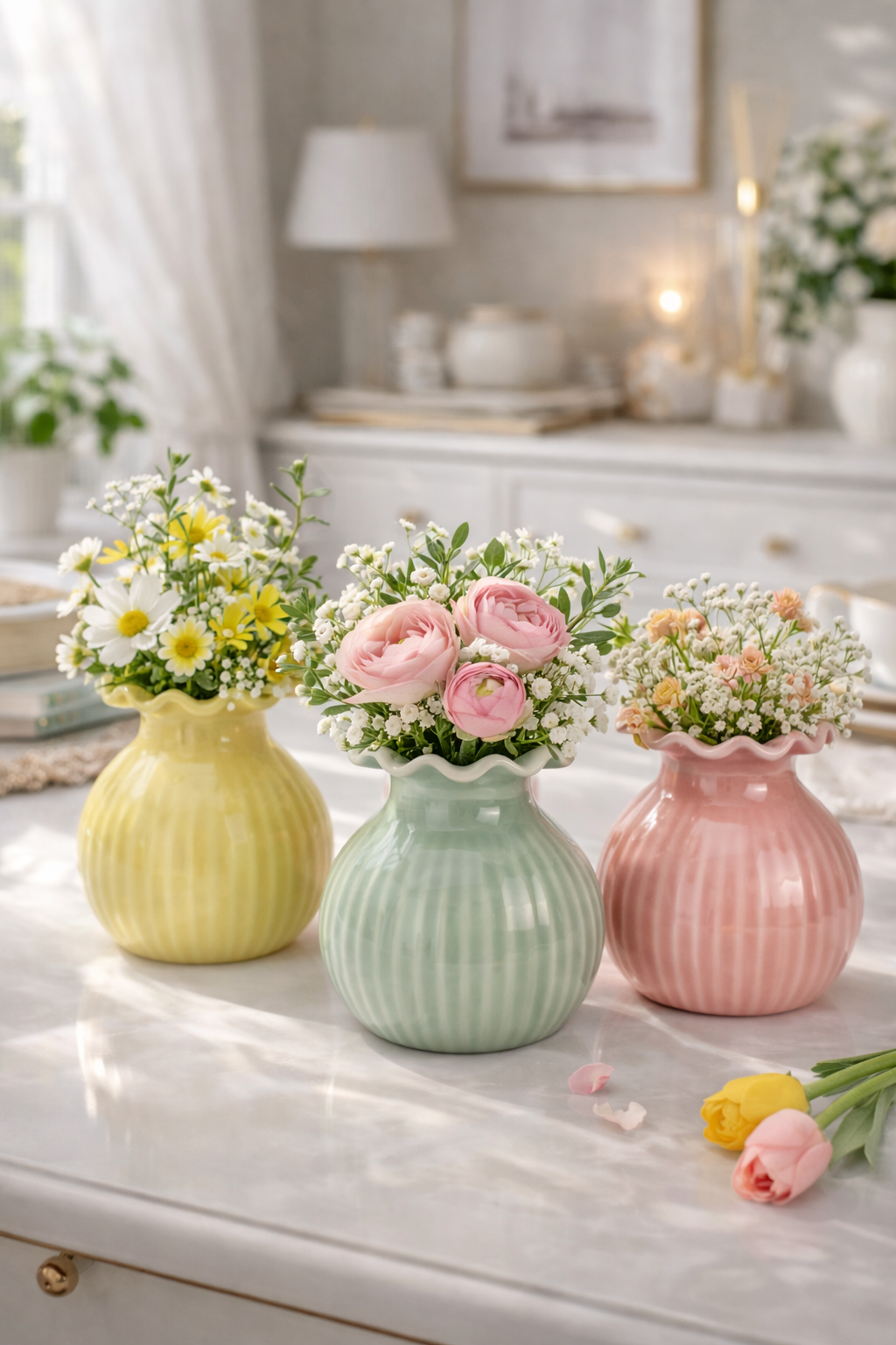 Vasetto in Porcellana Pastello 12 cm