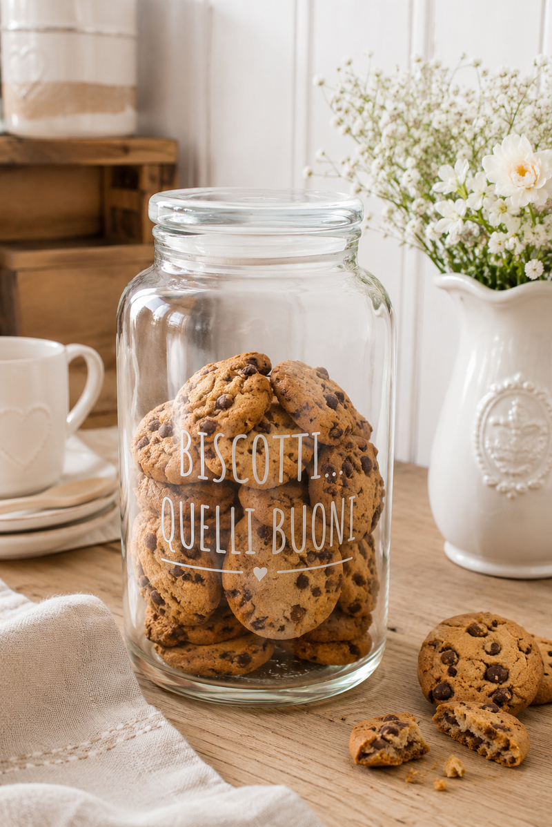 Barattolo Biscotti Quelli Buoni Nuvole di Stoffa in vetro borosilicato 2300 ml