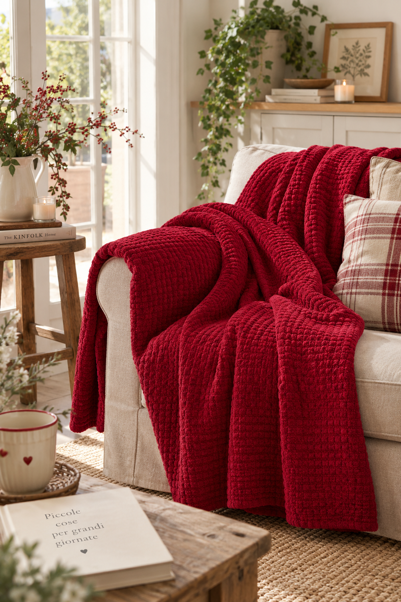 Coperta Trapuntata IB Laursen Rossa (130x180 cm)