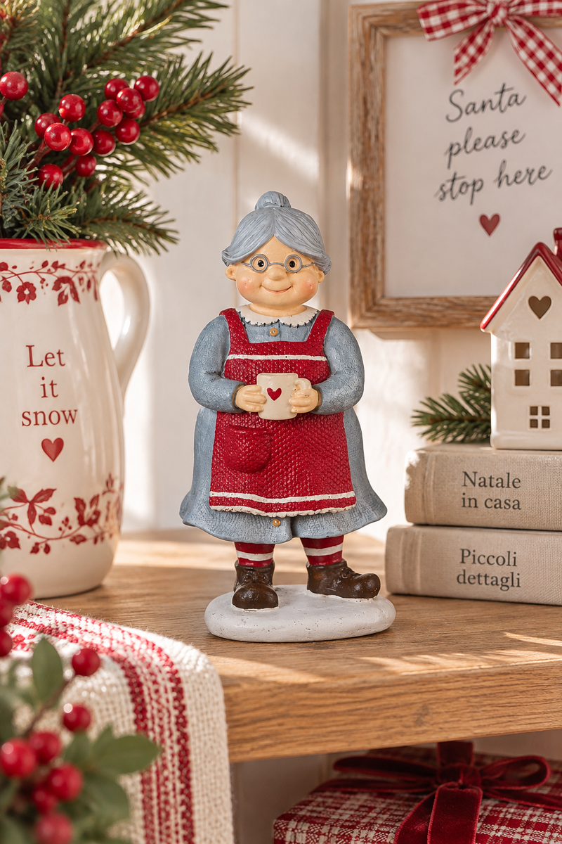 Moglie di Babbo Natale in poliresina – IB Laursen