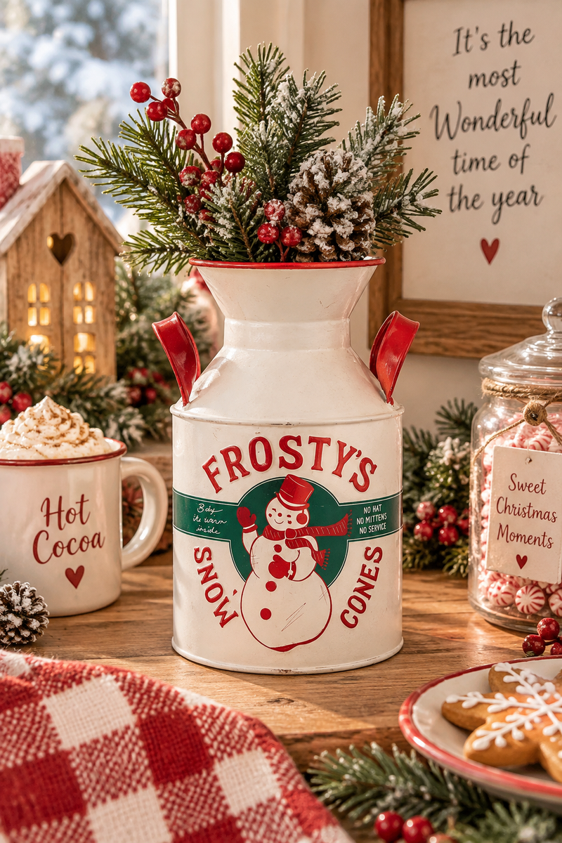 Secchiello Natalizio Decorativo Frosty’s Snow Cones