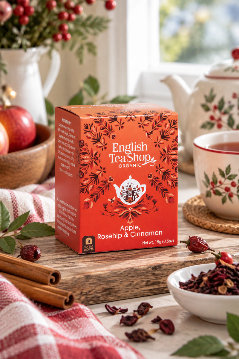 English Tea Shop - Mela Cannella, BIO, 8 bustine di tè
