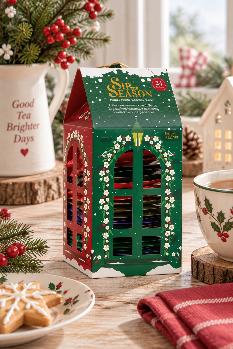 English Tea Shop - Confezione regalo di tè "Lanterna", BIO, 24 bustine