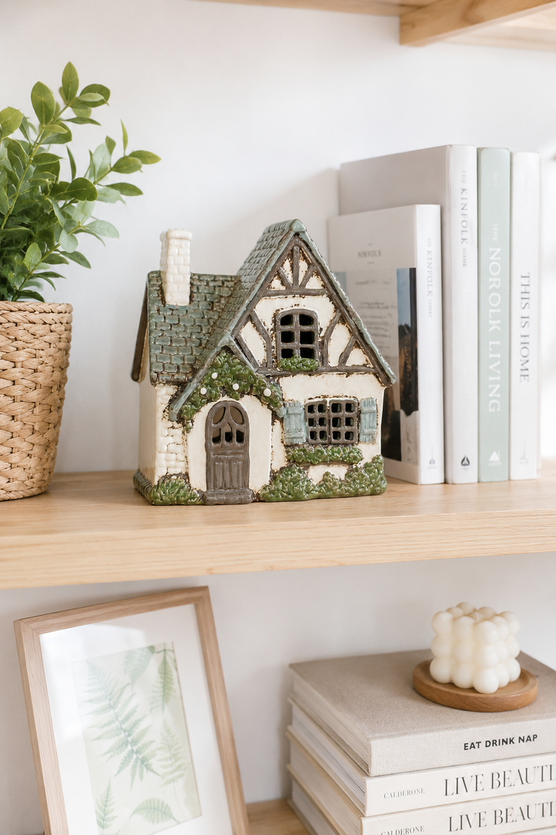 Casetta Portacandela Tealight Decorativa in Resina Clayre & eef