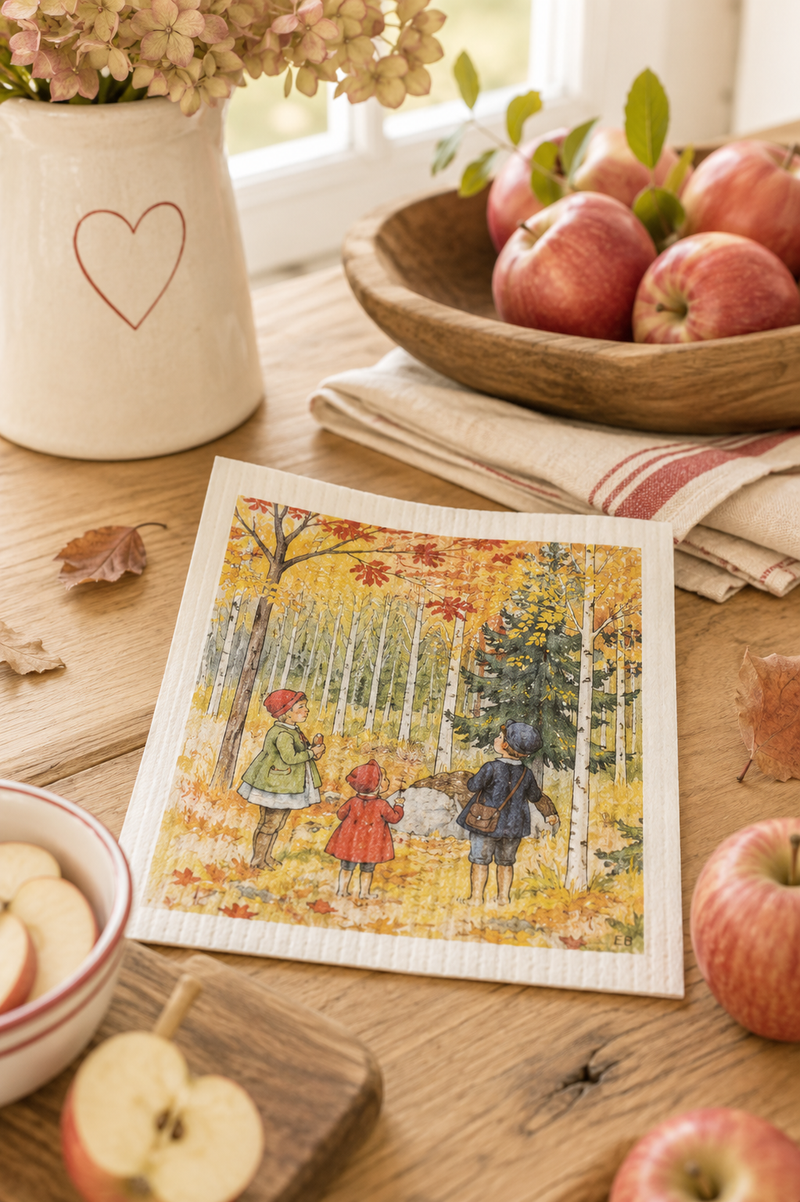 Panno Svedese Passeggiata nel Bosco Stromshaga – 17×20 cm