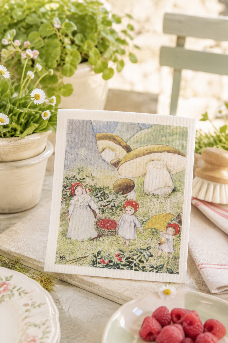 Panno Svedese Bambini nel Bosco Strömshaga – 17×20 cm