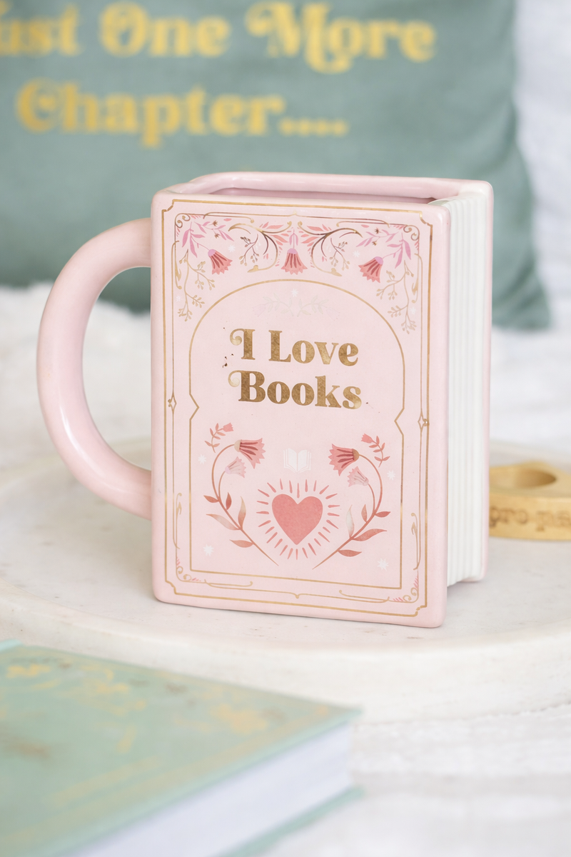 Tazza Rosa a forma di Libro