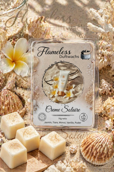 Cera Profumata di Soia Creme Solaire Flameless 70g