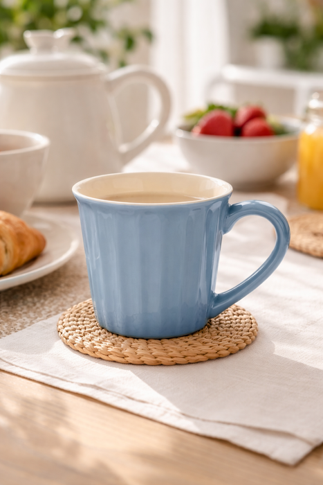 Tazza in ceramica bassa Mynte Blue Bell Ib laursen