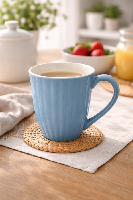 Tazza in ceramica alta Mynte Blue Bell -Ib laursen