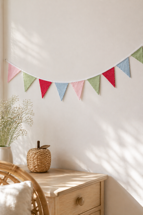 Festone Bandierine Tessuto Greengate 380 cm