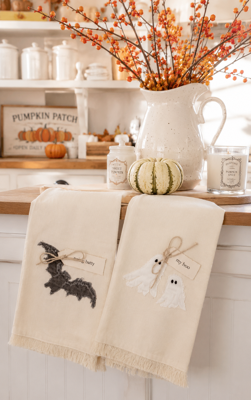 Set 2 Strofinacci Halloween Farmhouse 68x43 cm