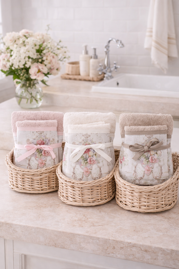 Coppia Asciugamani Coco Blanc MariClo