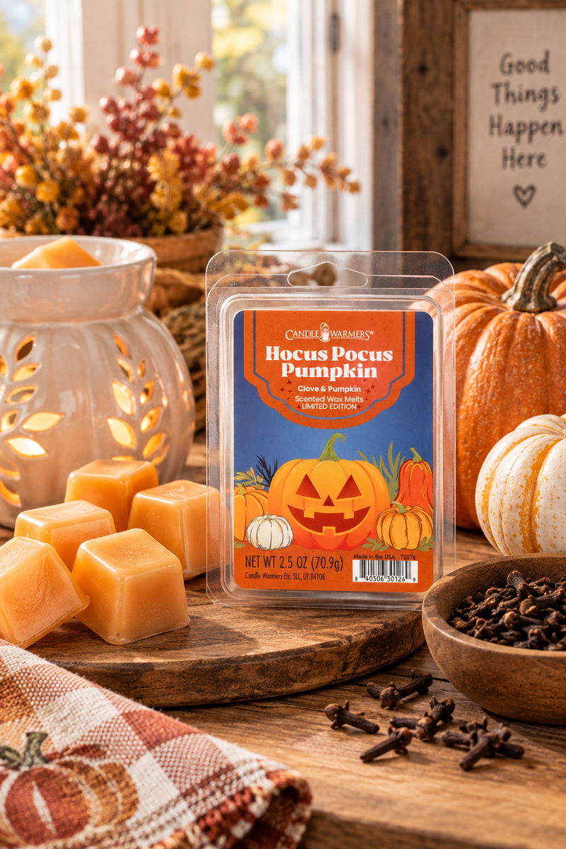 Cera Profumata Hocus Pocus Pumpkin Zucca & Chiodi di Garofano Edizione Limitata – Candle Warmers 70 g