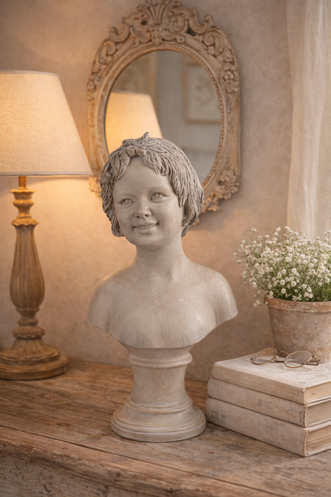 Statua decorativa 14x9x27 cm beige-Clayre & Eef