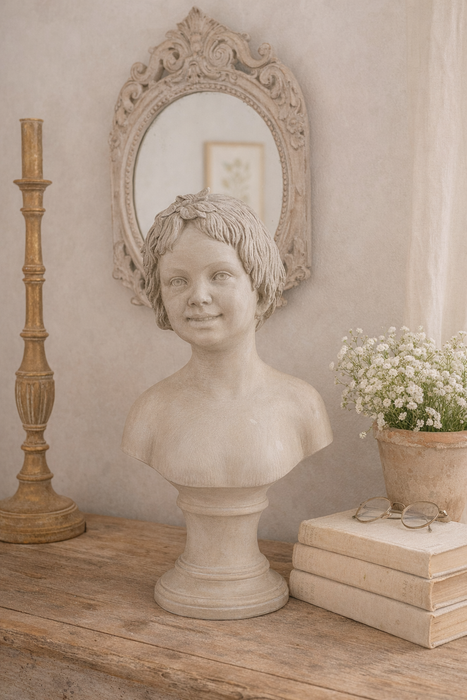 Statua decorativa 14x9x27 cm beige-Clayre & Eef