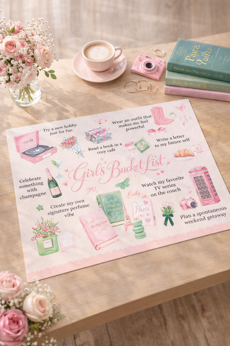 Tovaglietta in Vinile 45x33 cm “Girls Bucket List”