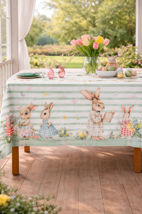 Tovaglia in cotone Nonno Coniglio 155x250 cm