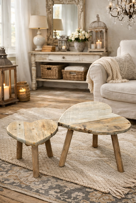 Sgabelli a cuore Set di 2