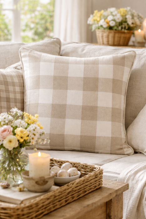 Cuscino Beige Bolgheri Blanc Mariclò