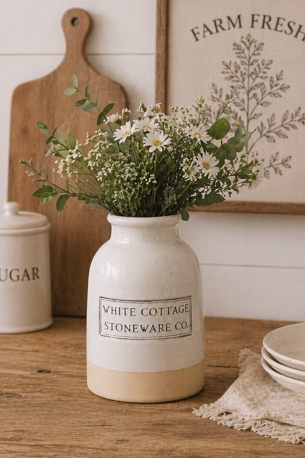 Vaso in Ceramica “White Cottage Stoneware”