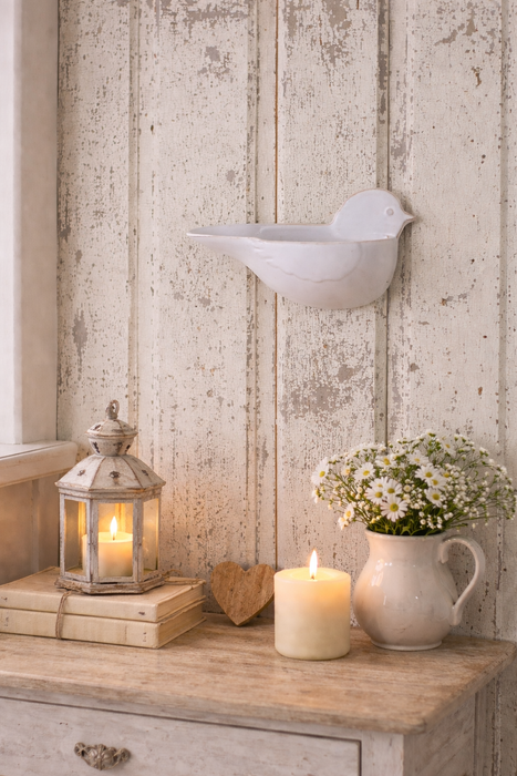 Uccellino da Parete in Ceramica 11,43 x 20,32 cm