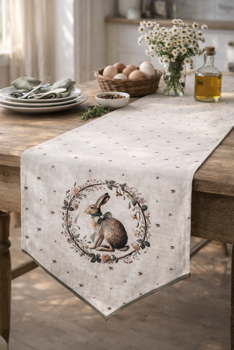 Runner da tavolo Clayre & Eef con coniglio