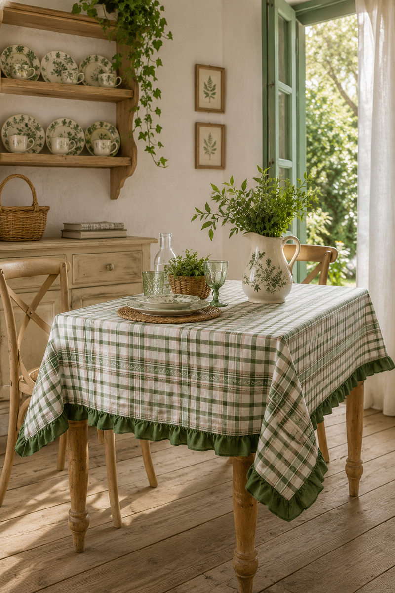 Tovaglia Rettangolare Foresta Nobile Blanc Mariclò 150x190 cm