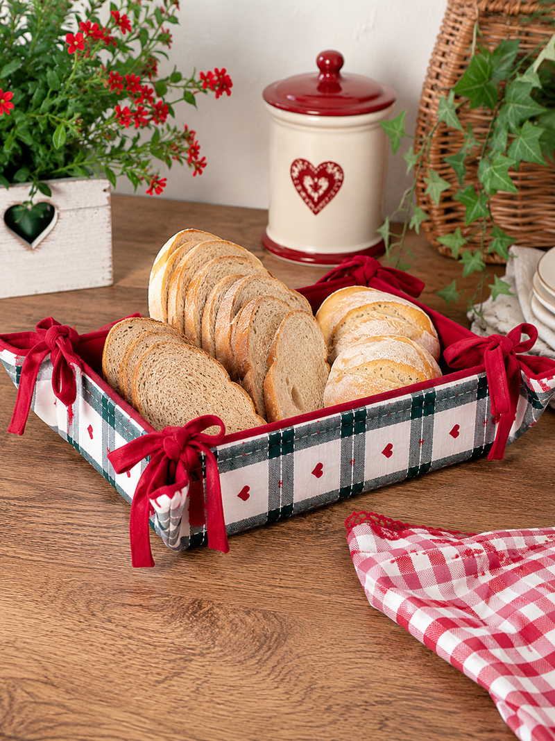 Cestino Pane Cuori Incantati Blanc Mariclò