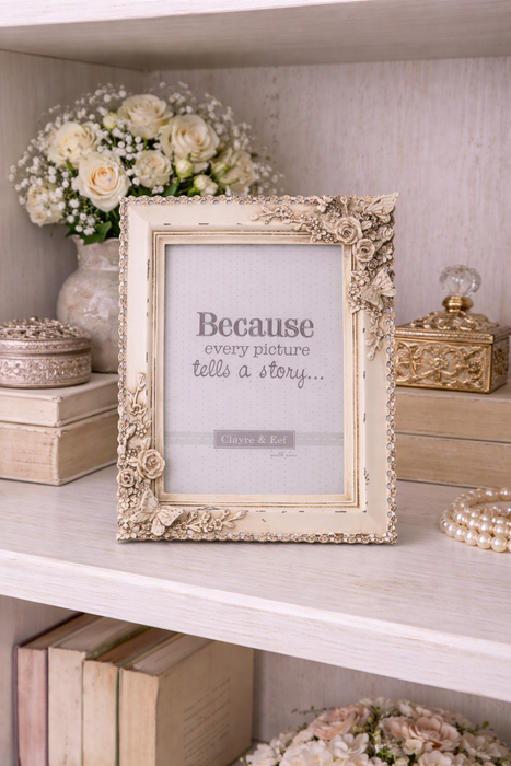 Cornice Portafoto Clayre & Eef 15x20 cm  Floreale