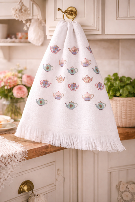 Canovaccio morbido Clayre & Eef 40x66 cm Bianco