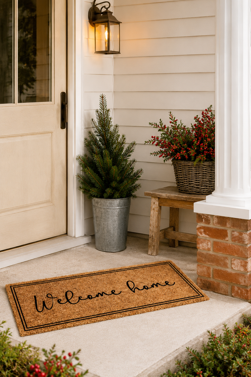 Zerbino Welcome Home Marrone 75x22 cm Clayre & Eef