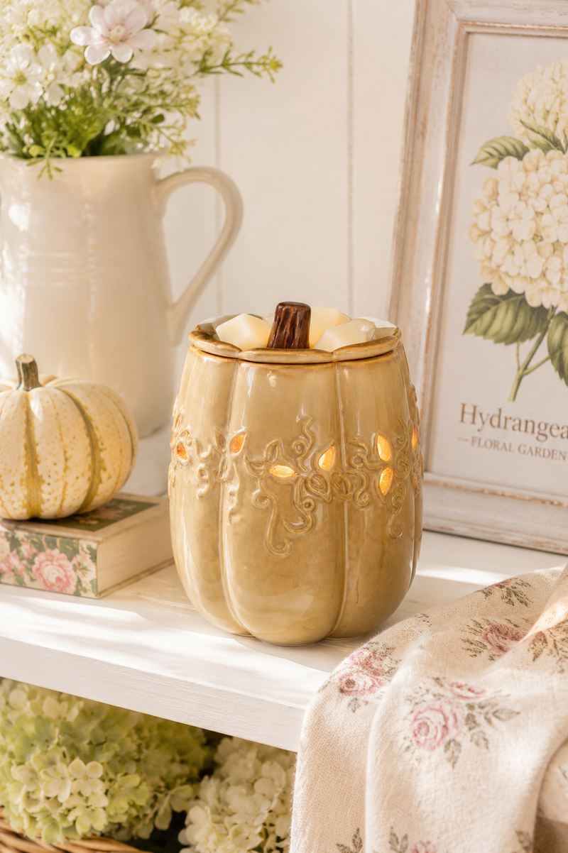 Lampada elettrica - Zucca Marrone. Candle Warmers
