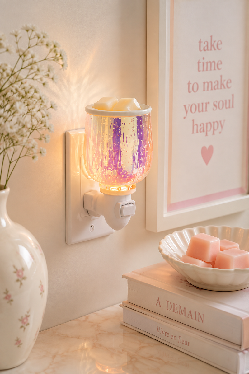 Lampada Scaldacera Elettrica da Presa Iridescent Glow – Candle Warmers®