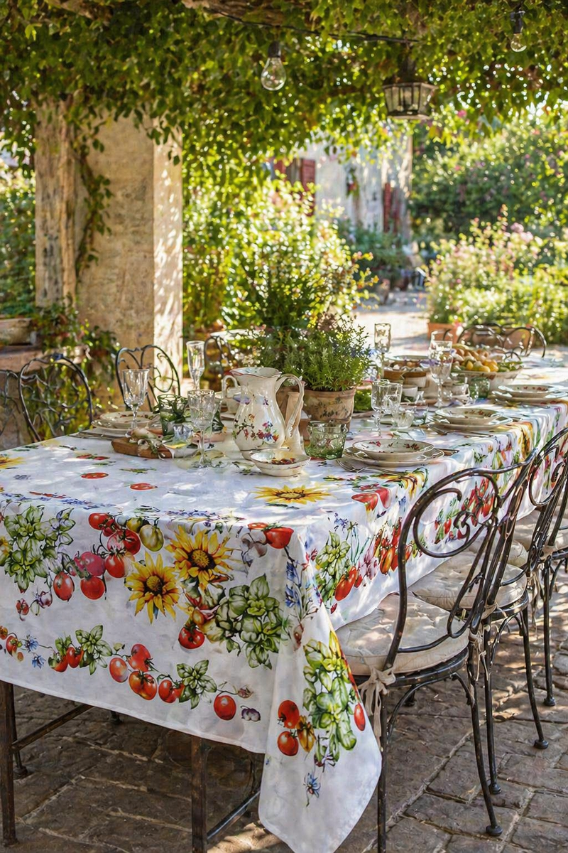 Tovaglia Girasoli 140x180 cm 100% Cotone