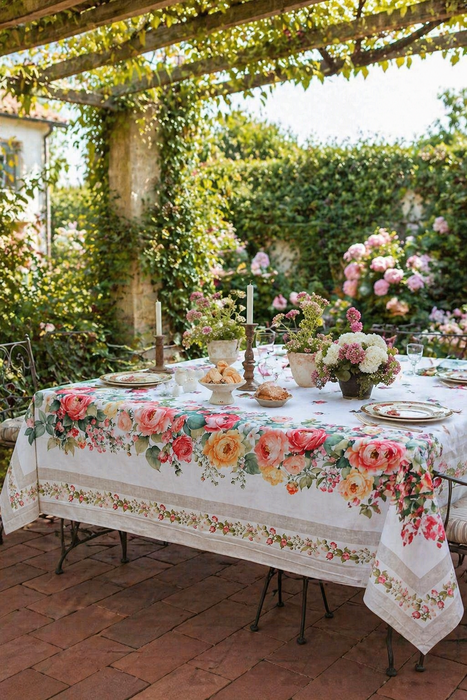 Tovaglia Rose 140x185 cm 100% Cotone