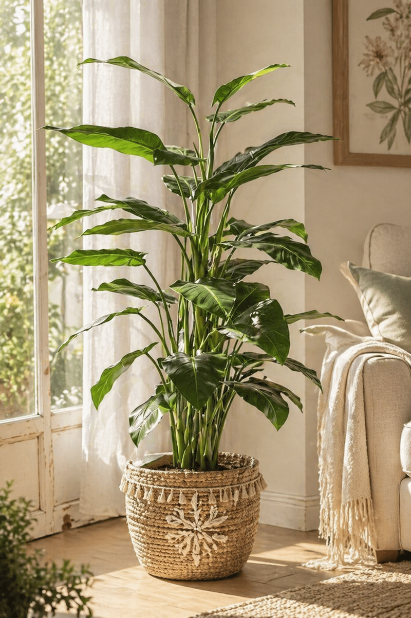 Plante de lys calla en pot H 145 cm Bordure