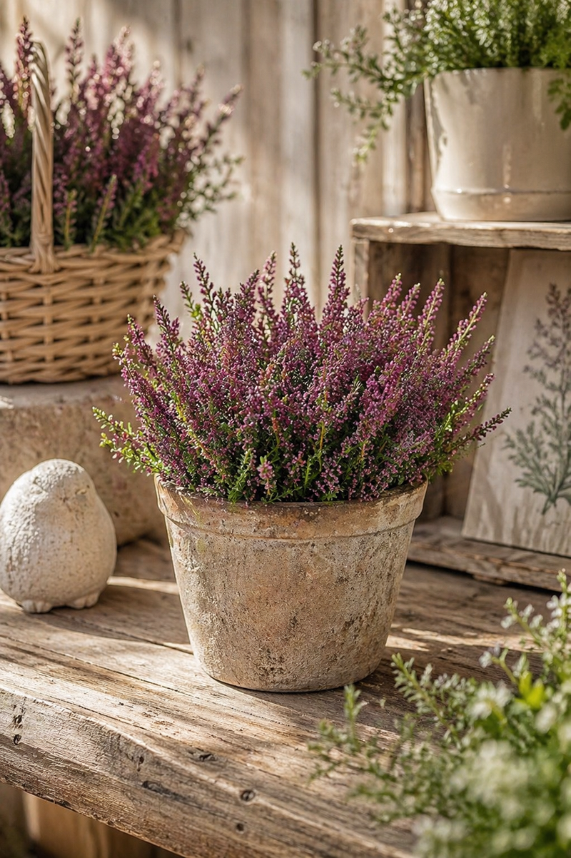 Artificial Erica Plant H 18 cm