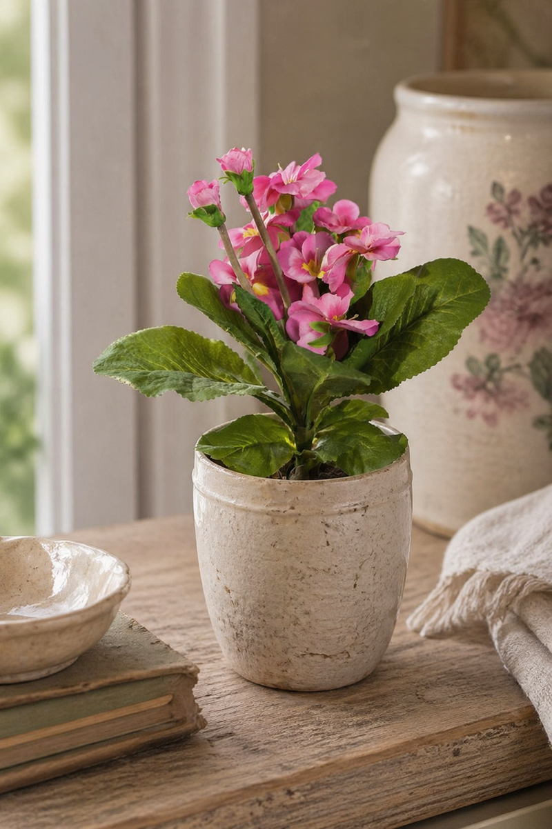 Artificial Pink Primrose Bouquet - Caterpillar