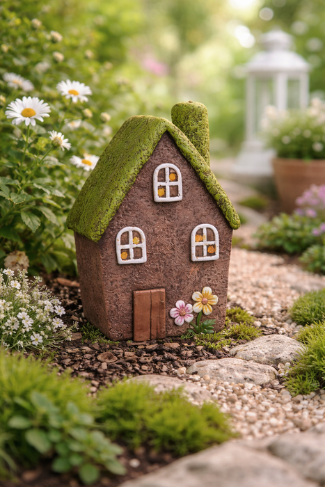 Casa Decorativa  Dipinta a Mano 31 cm