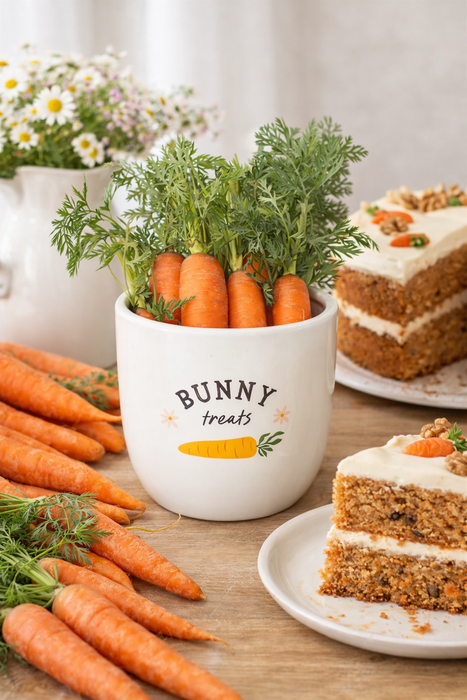 Vaso Decorativo “Bunny Treats” in Ceramica Dolomite