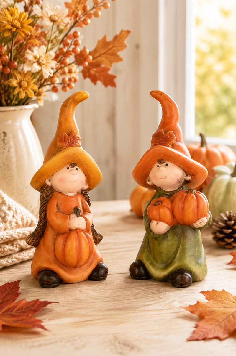 Gnomo decorativo autunnale