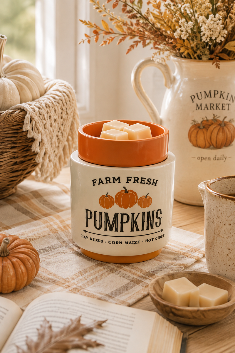 Lampada Scaldacera Elettrica Farm Fresh Pumpkins – Candle Warmers®