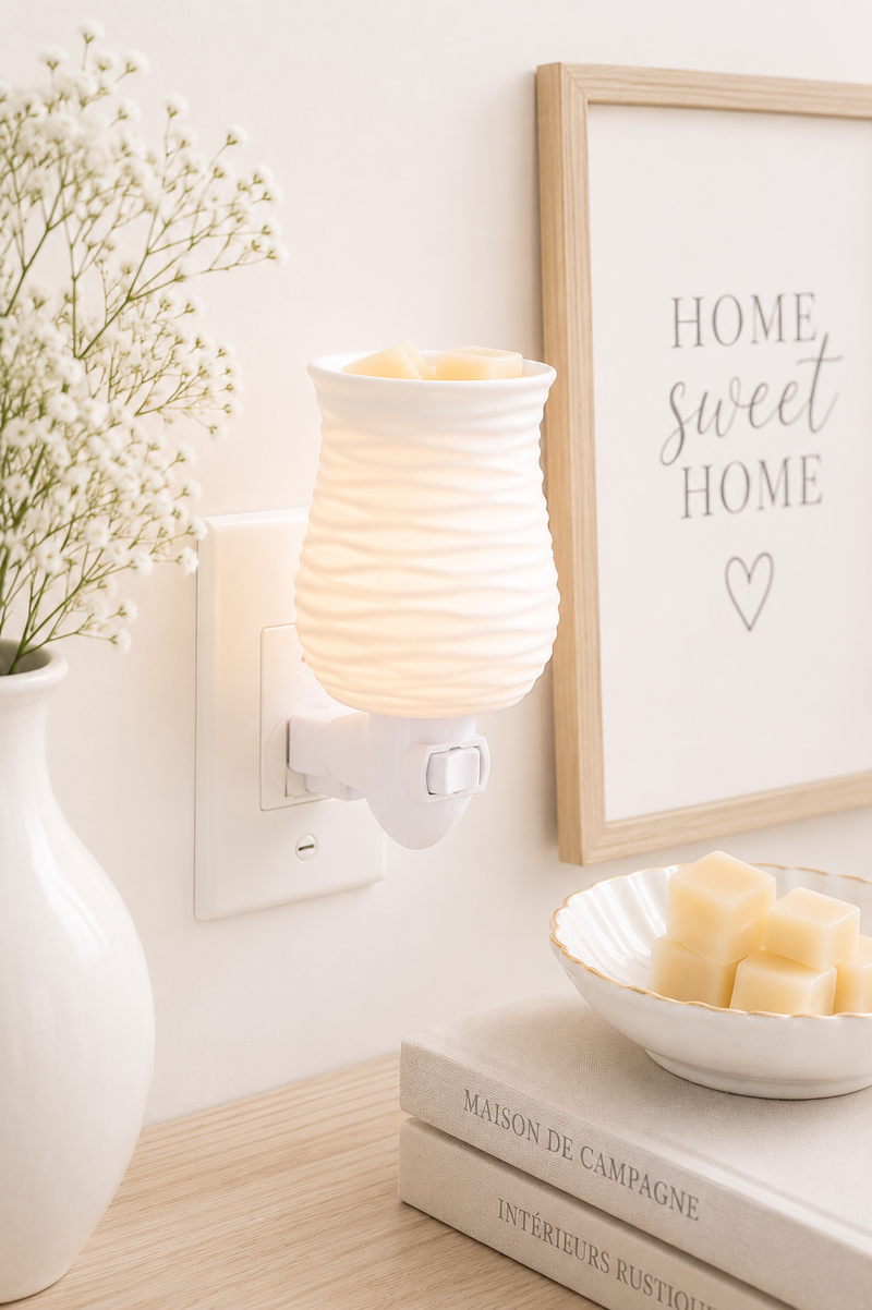 Lampada Scaldacera Elettrica Harmony Bianca – Candle Warmers®