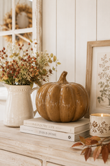 Zucca Decorativa in Terracotta Marrone Smaltata 20 cm – Ib Laursen