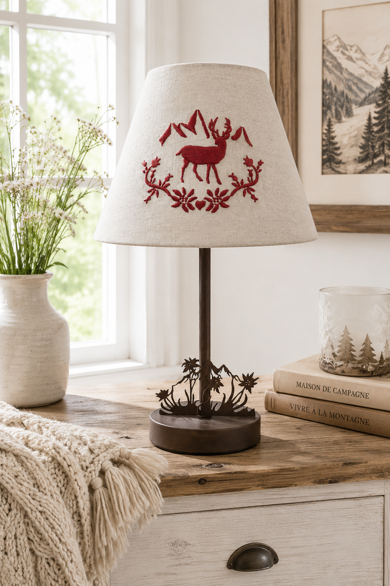 Lampada da Tavolo con Cervo 20x20x34 cm – Clayre & Eef