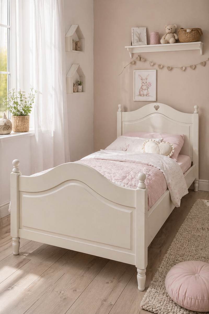 Shabby single bed